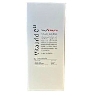 Vitabrid C12 Scalp Shampoo Healthy Scalp and Hair Antioxidant 10.14oz 300mL